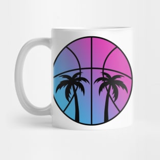 Miami Vice Beach Basketball - White Mug